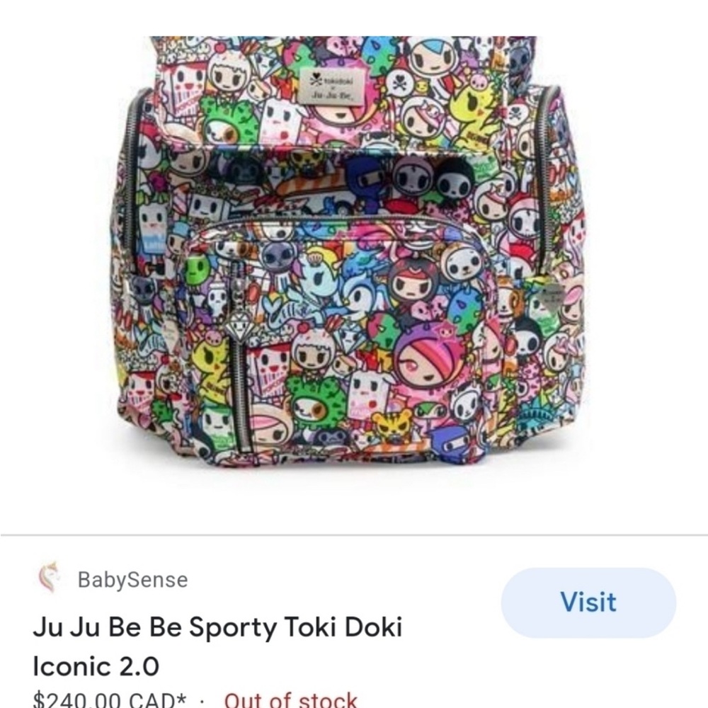tokidoki Multicolor Kids Backpack